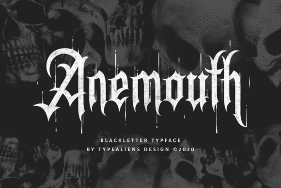 Anemouth Font: Bold Blackletter for Memorable Branding