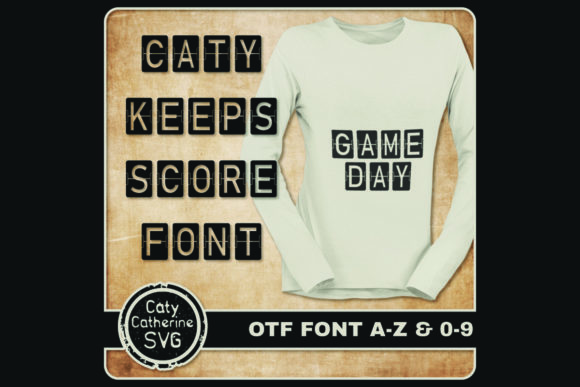 Caty Keeps Score: A Playful Display Font for Web Headers
