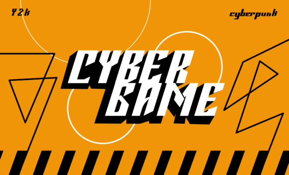 Cybergame: A Futuristic Blackletter Font for Bold Editorial Design