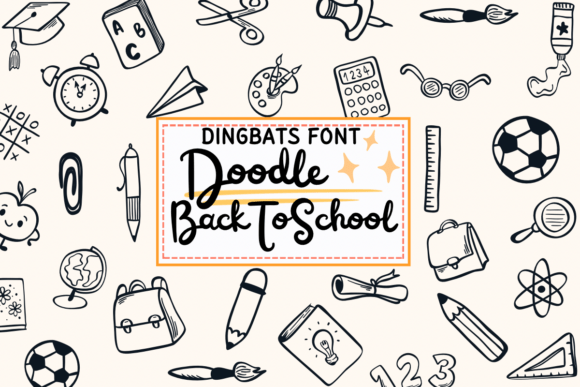 Doodle Back to School: A Playful Dingbats Font for Web Design