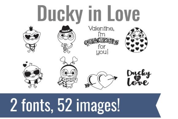 Ducky in Love Font for Web Design