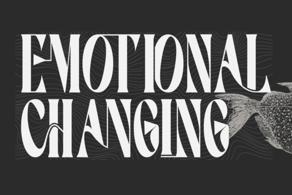 Emotional Changing: A Bold Serif Typeface for Editorial Impact