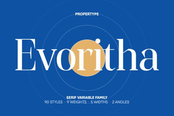 Evoritha: A Refined Serif Font for Editorial Design