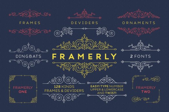 Framerly: A Charming Dingbats Font for Web Design