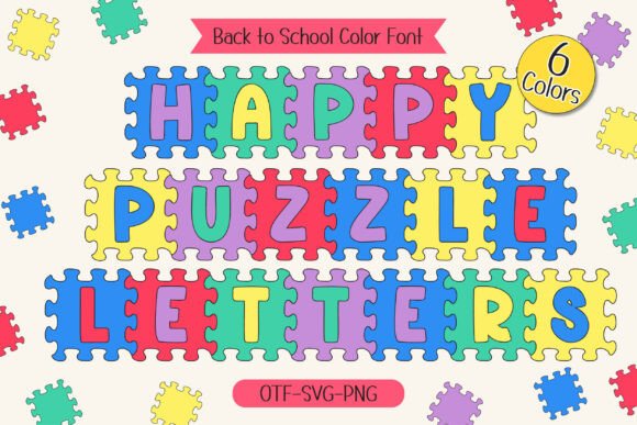 Happy Puzzle: A Playful Color Font for Modern Web Design