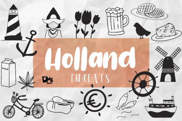 Holland Dingbats: A Playful Typeface for Social Campaigns