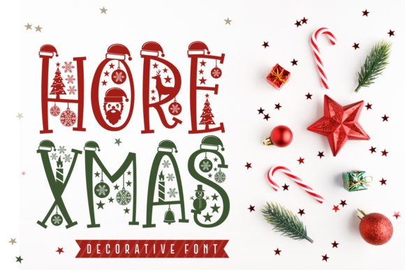 Hore Xmas: A Festive Decorative Font for Makers
