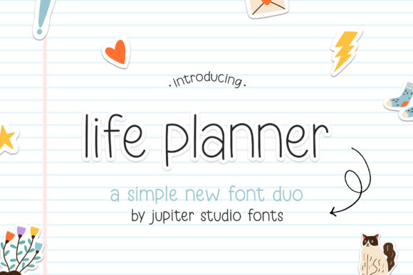 Life Planner Duo: A Clean Sans Serif Font for Makers