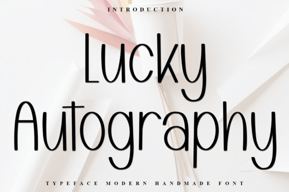 Lucky Autography: A Unique Sans Serif Typeface for Web Design