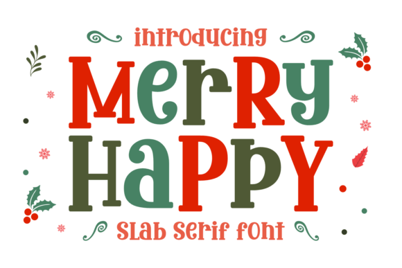 Merry Happy Font for Creative Makers