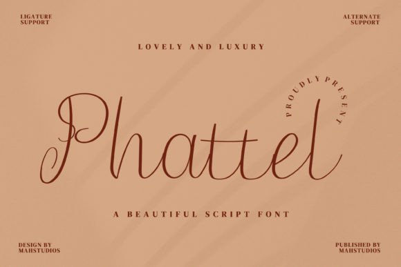 Phattel Font Review: A Romantic Script for Editorial Design