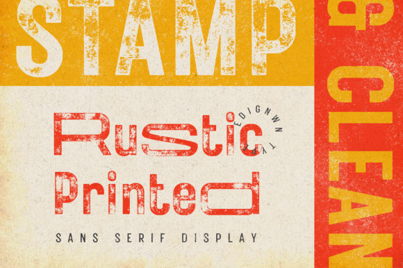 Rustic Printed: A Timeless Sans Serif