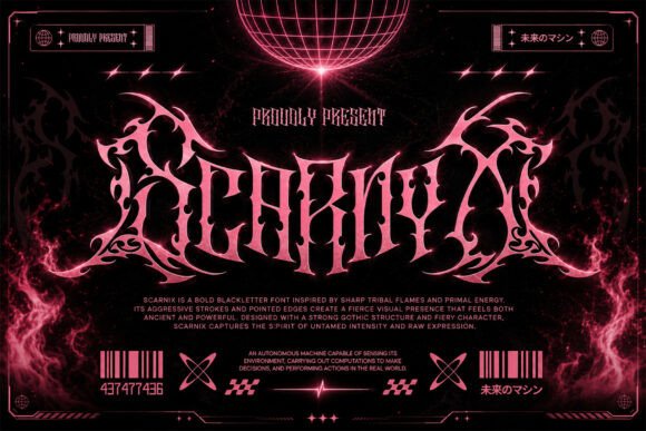 Scarnix Font Review: A Bold Blackletter for Web Design