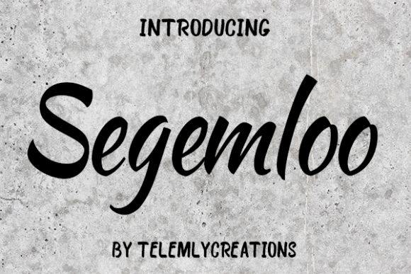 Segemloo: A Handwritten Typeface for Editorial Warmth