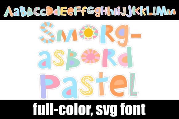 Smorgasbord Pastel: A Colorful Display Font