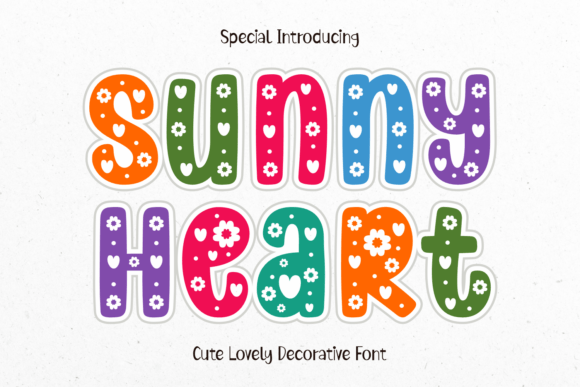 Sunny Heart: A Decorative Typeface for Editorial Joy