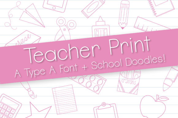Teacher Print: A Clean Sans Serif Font for Small Business Branding