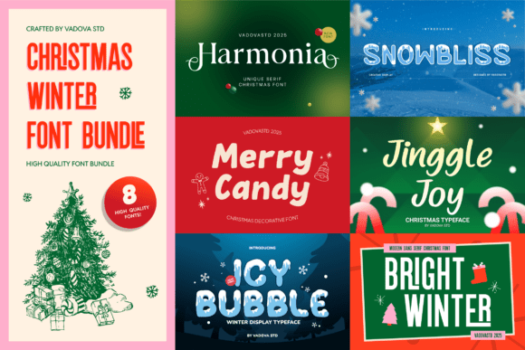 Upgrade Your Brand with the Christmas Winter Bundle Font