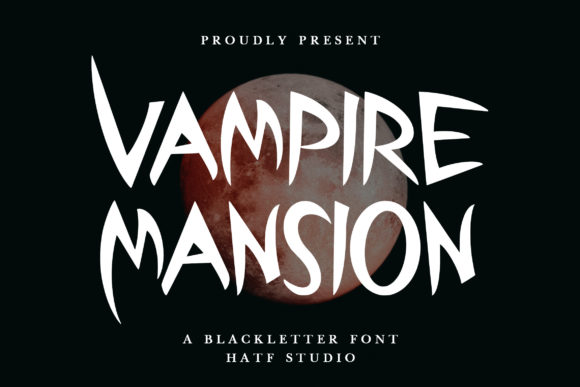 Vampire Mansion: A Bold Blackletter Font for Impactful Design